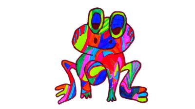 Transparent frog